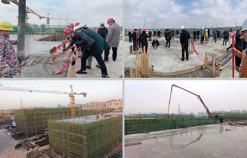 武漢東新電子技工學(xué)校新校區(qū)建設(shè)主體結(jié)構(gòu)封頂